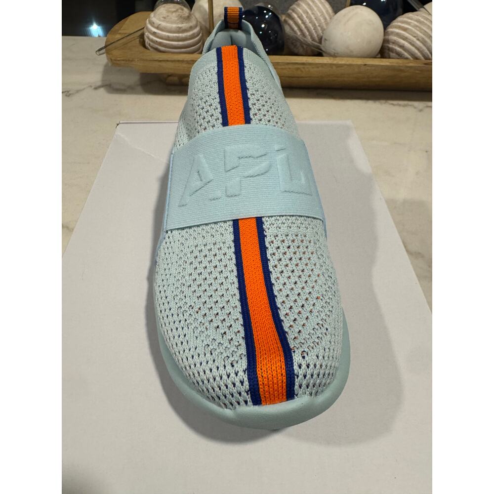 APL TechLoom Bliss Sneakers - Gulf Blue / Orange Racer - Size 7 / EUR 37 NEW - Picture 4 of 8